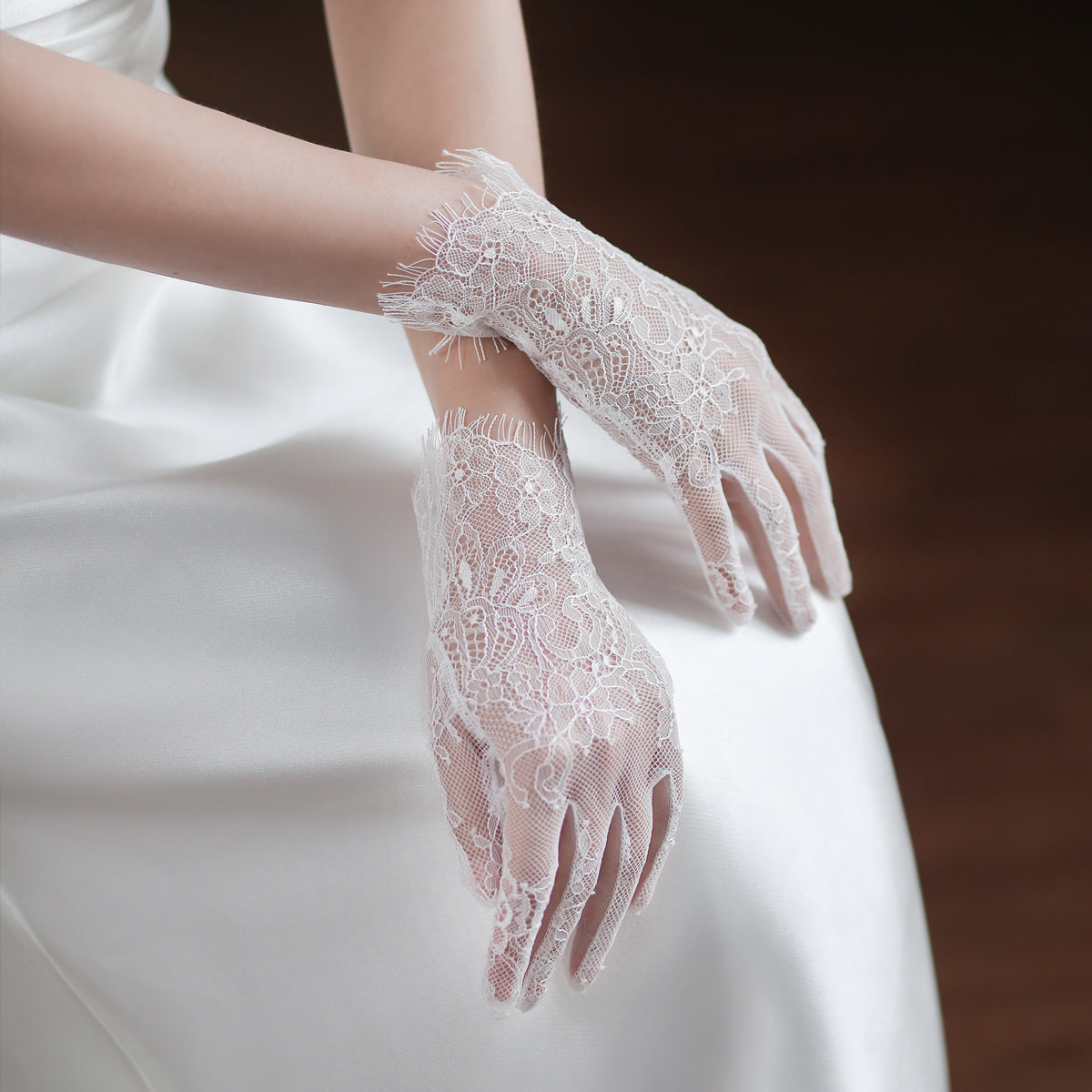 Lace Bridal Gloves - Lya's wedding