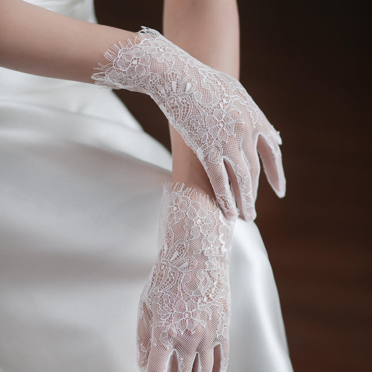 Lace Bridal Gloves - Lya's wedding