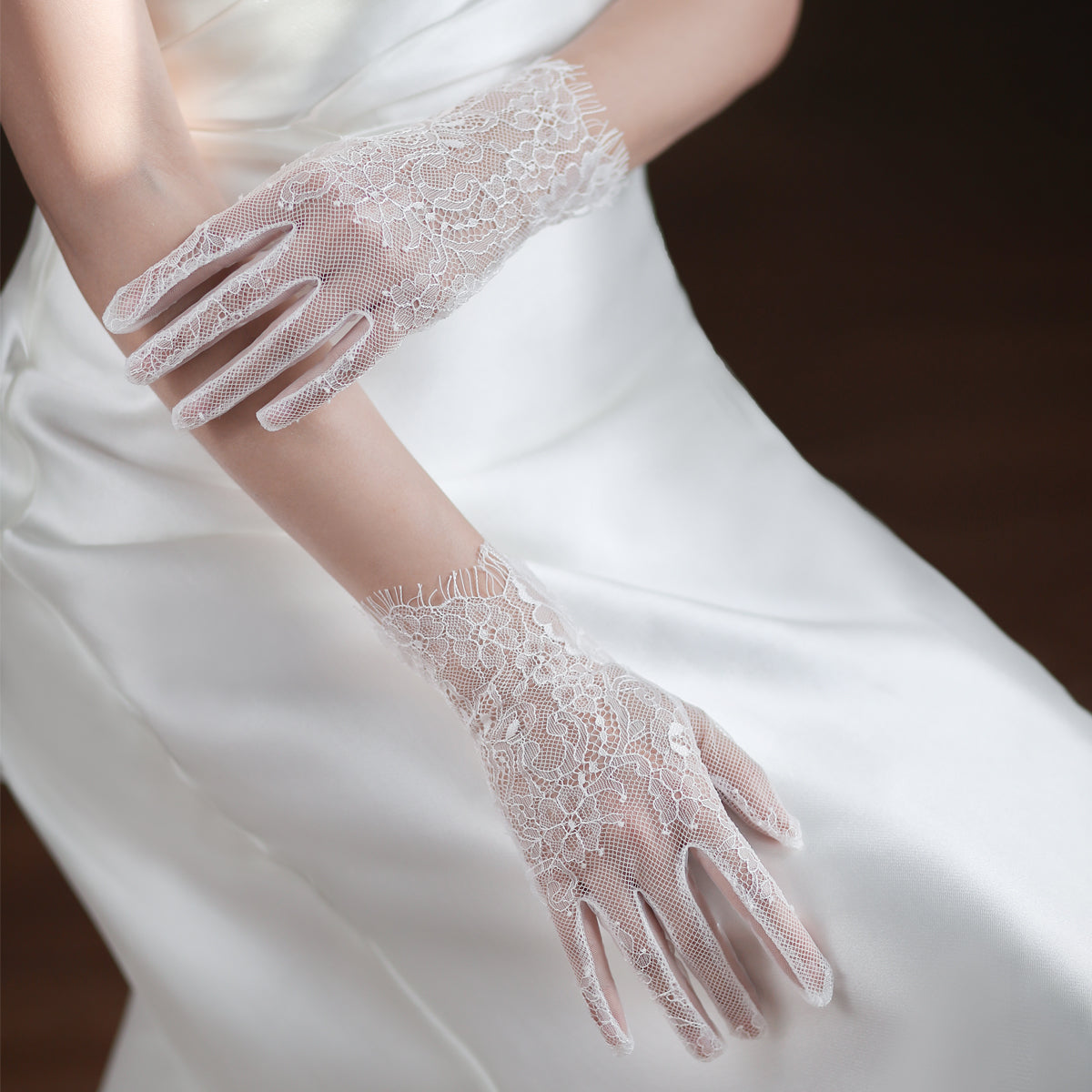 Lace Bridal Gloves - Lya's wedding