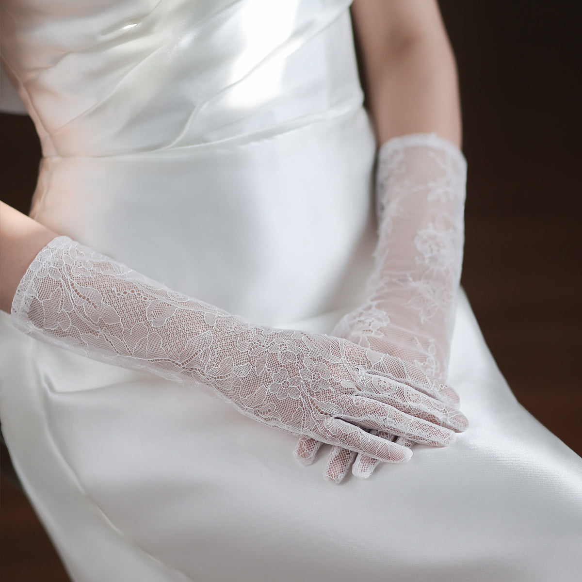 Lace Bridal Gloves - Lya's wedding