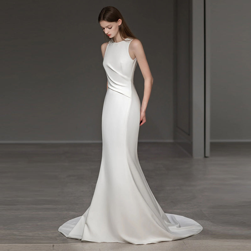 Satin  Mermaid Wedding Dress - Lya's wedding