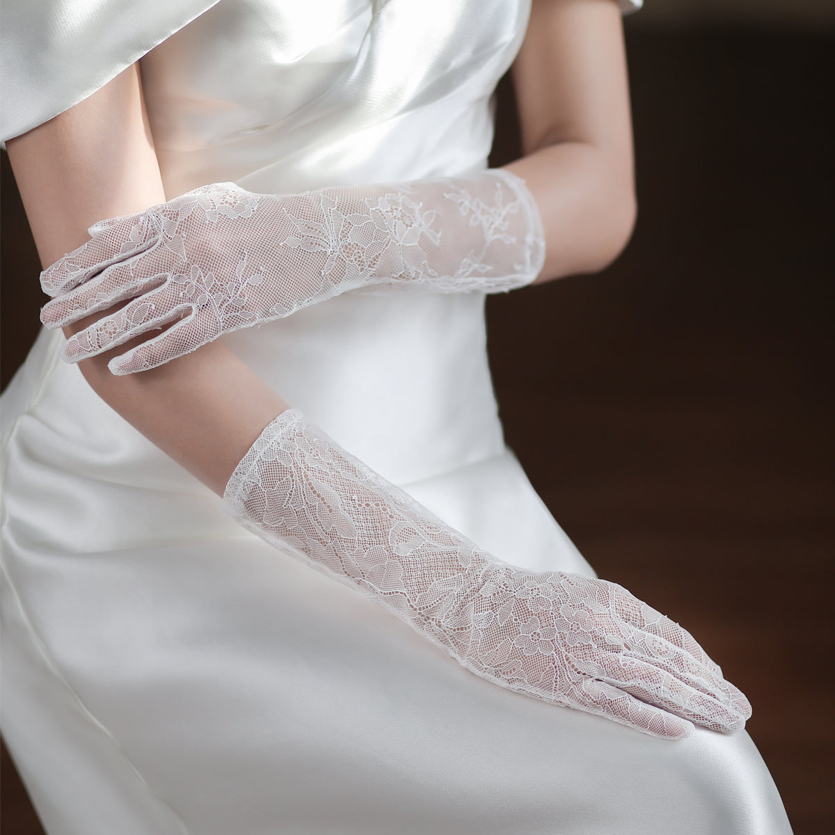 Lace Bridal Gloves - Lya's wedding