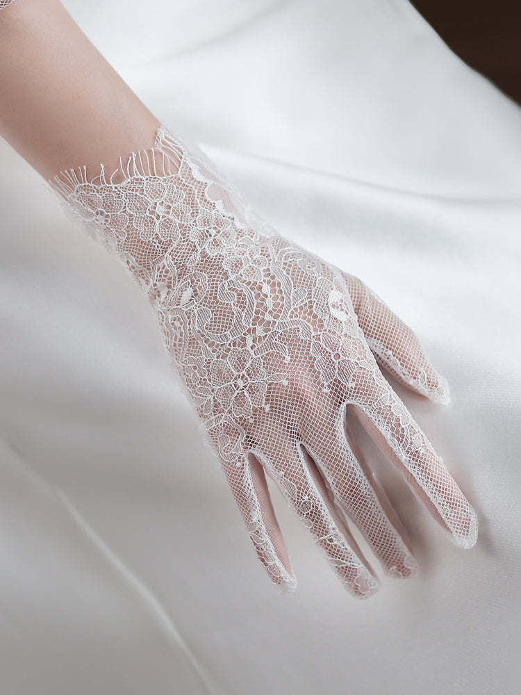 Lace Bridal Gloves - Lya's wedding