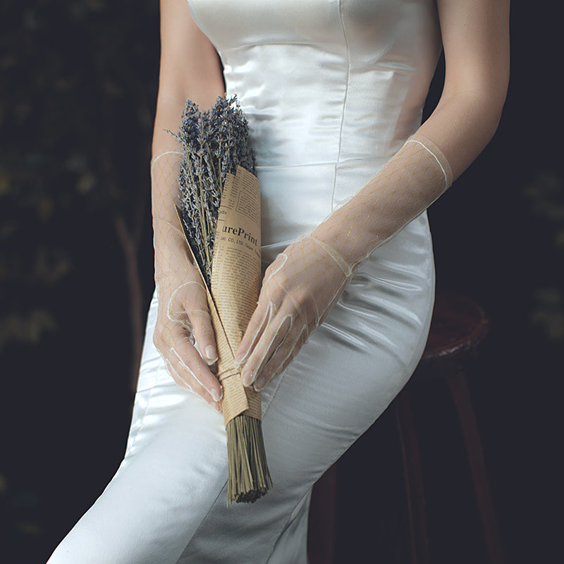 Tulle Gloves for Wedding Opera Prom Evening Party - Lya's wedding